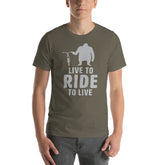 Live To Ride, Ride To Live, Unisex 100% Cotton T-shirt